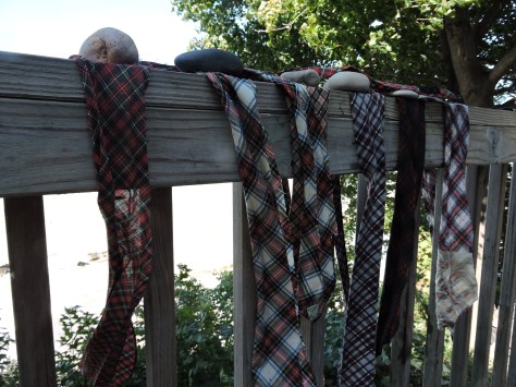 Tie Drying at the Lake